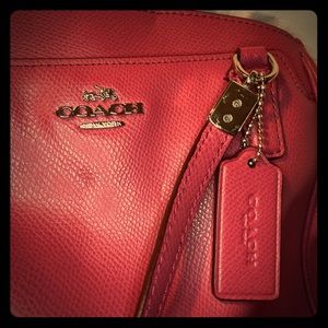 Coach Pink leather Satchel - EUC